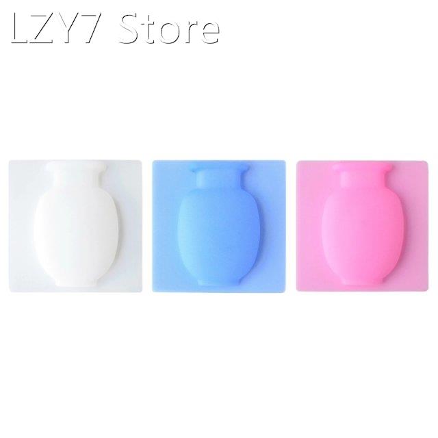 Magic Silicone Sticky Vase Flower Plant Wall Fridge Containe