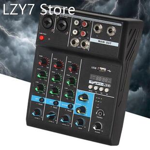 Professional Audio Mixer 4 Channels Bluetooth Sound Mixing C