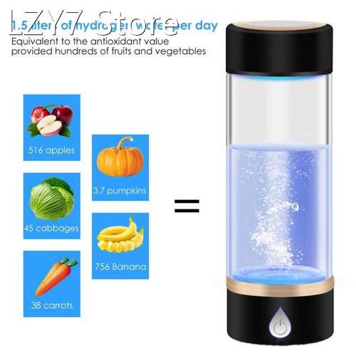 Hydrogen Generator Cup Water Filter 380ML Alkaline Maker Hyd