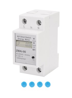 Single Phase Din Rail Wifi Smart Energy Meter Power Consumpt