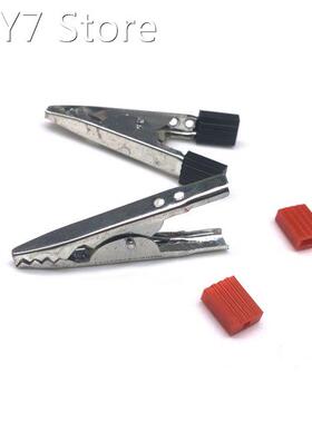 10 pcs/lot Cold Pressing 69MM Metal Crocodile Clips plastic