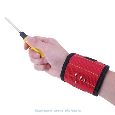 Magnetic Wristband Pocket Carpenter Tool Bag Waist Pockets E