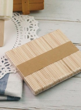 50 100 Pcs/lot Natural Wooden Popsicle Lolly Sticks Stick Ic