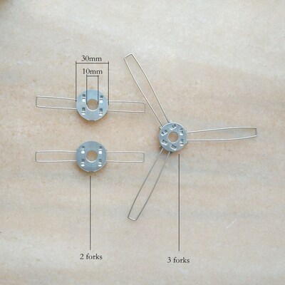 200pcs/lot 2 or 3 forks galvanized fixing spring clip for fi