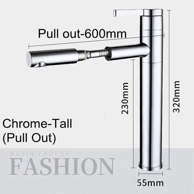 Basin Hot Cold Mixer Tap 360 Degree Rotate Bath Basin Faucet