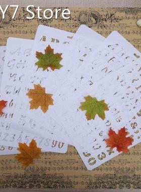 Letter Alphabet Number Layering Stencils for Wall Scrapbooki