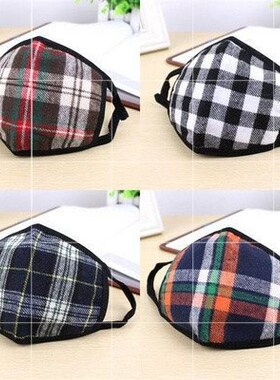 New Win Warm Anti-dust Wind plaid Mouth Muffle Mask
