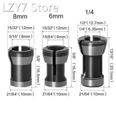 1PC / 3PC High Precision Adapter Collet 8mm 6.35mm 6mm Colle