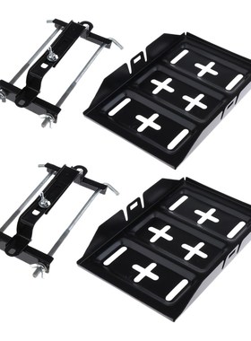 2pcs Battery Tray Car Tray Car Battery Holder With Adjustabl