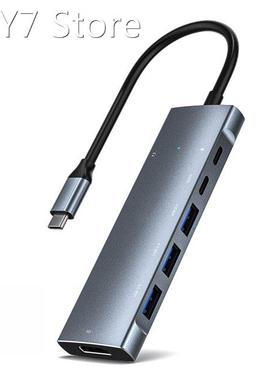 Usb3.1 To HDMI-compatible-compatible Hub Pd Tf Card Reader 9