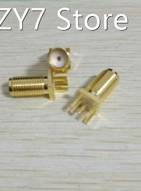 SMA RF connector female, outer screw inner hole, deflection