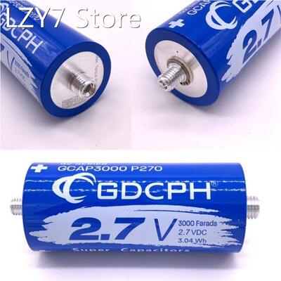 2.7V 3000F Super Farad Capacitor Long Foot Low ESR High Freq