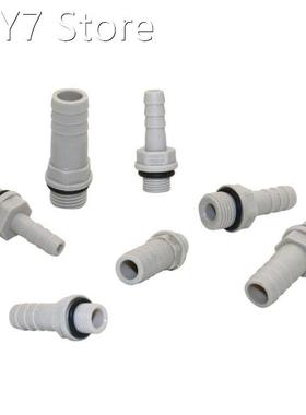 1/8,1/4 thread to 6/8/10/12mm Barb Straight Connector Plas