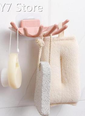 Bathroom Shower Soap Box Hooks Soap Plate Tray Suction Hangi