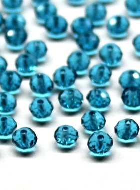 4mm 6mm Czech Rondelle Spacer Crystal Glass Beads  Jewelry M