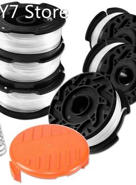 Lawn Trimmer Line, 6 Pieces Thread Spools For Black And Gras