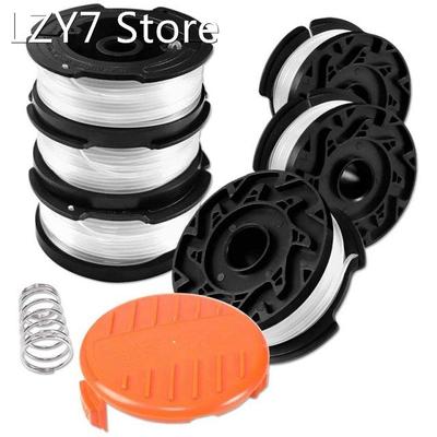 Lawn Trimmer Line, 6 Pieces Thread Spools For Black And Gras