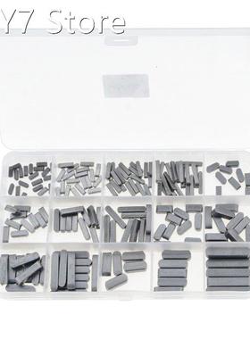 175PCS/Box 3mm 4mm 5mm 6mm Type A Round Ended Feather Key Pa