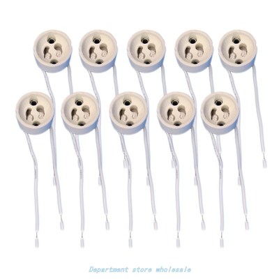 New 10PCS LED Strip Connector GU10 Socket For Halogen Cerami
