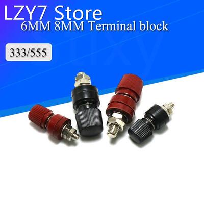 2PCS 333/555 Wire Binding Post Thread Screw Dia 6/8mm Lithiu