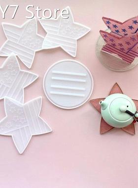 Silicone Mold DIY Star Coaster Star Silicone Epoxy Mold Birt