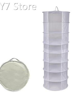 Herb Drying Net 8 Layers Foldable Hanging Basket Dry Rack Ba
