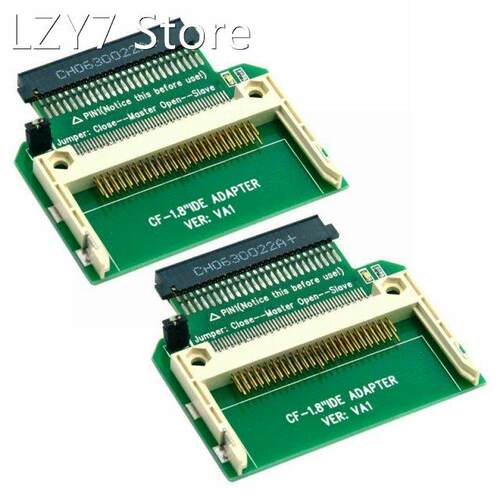2X Cf Merory Card Compact Flash To 50Pin 1.8 inch Ide Hard D