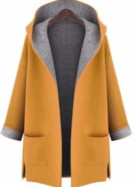 New big yas couture show thin hooded caigan loose fat cl