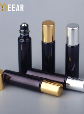 100PCS/Lot 10ml Essential Oil Bottles Refillable Black UV G