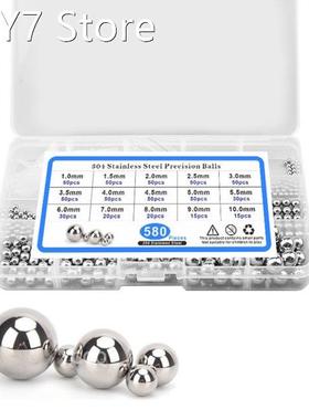 580pcs/lot Stainless Steel Bearing Balls 15 Sizes M1-M10 M1.