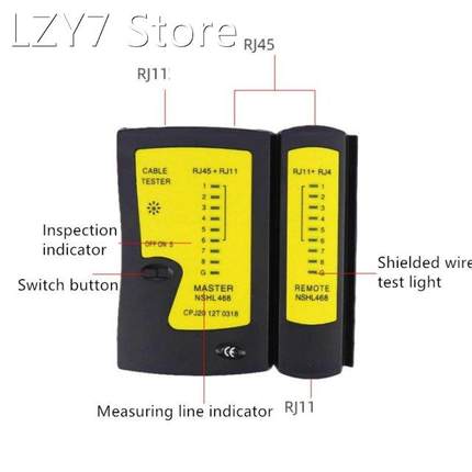 RJ45 RJ11 RJ12 CAT5 UTP LAN Cable Telephone Line Tester Dete