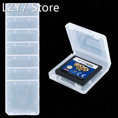5pcs Game Cartridge card box Clear transparent Plastic Stora