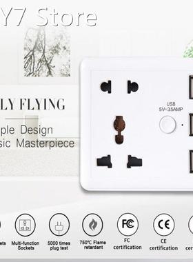 Smart 3USB Wall Socket Outlet Universal Traval Adapter Power