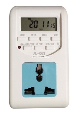AC220-240V Plug In Time Clock Timer Socket For AL-06 Profess