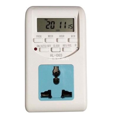 AC220-240V Plug In Time Clock Timer Socket For AL-06 Profess