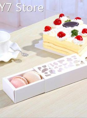 Luxury White Hollow Macaron Box Dessert Packaging Boxes for