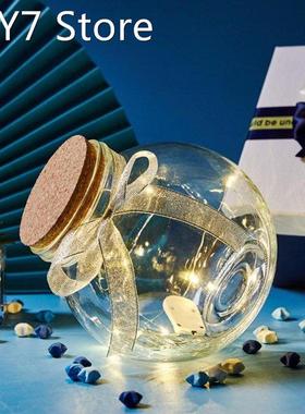 DIY Cork Wishing Bottle With Funnel And String Small Transpa