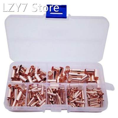 250Pcs Small Copper Tube Combination Connecting Tube Boxed C