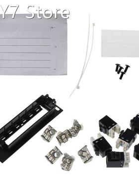 6 Port CAT6 Patch Panel FTP LAN RJ45 Network Cable Adapter K