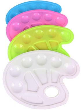 1pc Plastic Palette Art Paint Plastic Drawing Tray Color Pal