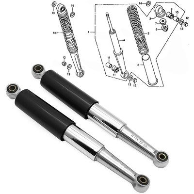Rear Shocks Absorbers Kit For Honda CT70 CT90 CT200 CT110 CS