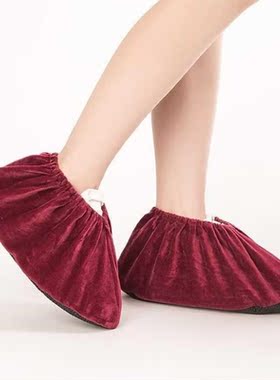 Flannelette shoe cover household cloth can be washed
