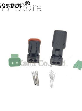 1sets Deutsch DT 2Pmale female Waterproof Electrical Wire Co