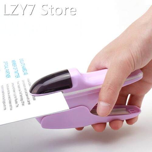 No Staples Nail Free Stapler Cute Paper Book Binding St