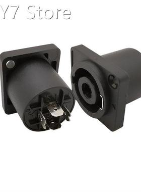 10Pcs XLR 4 Pin Speakon Panel Mount Board Connector 4 Poles