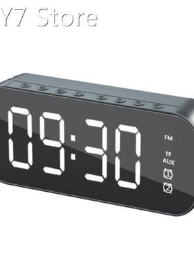 LED Mirror Screen Alarm Clock Watch Table Digital Clock Wire