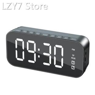LED Mirror Screen Alarm Clock Watch Table Digital Clock Wire
