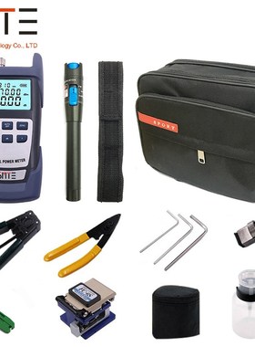 FTTH Fiber Optic Tool Kit 12pcs/set FC-6S Fiber Cleaver -70~