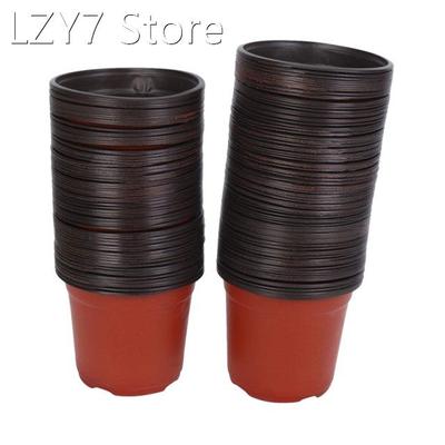 150Pcs 4.72 Inch Plastic Flower Seedlings Nursery Supplies P