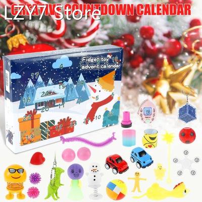 Push Antistress Fidget Toys Christmas Countdown Calendar Toy